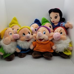Snow White and the 7 Dwarfs vintage plush
